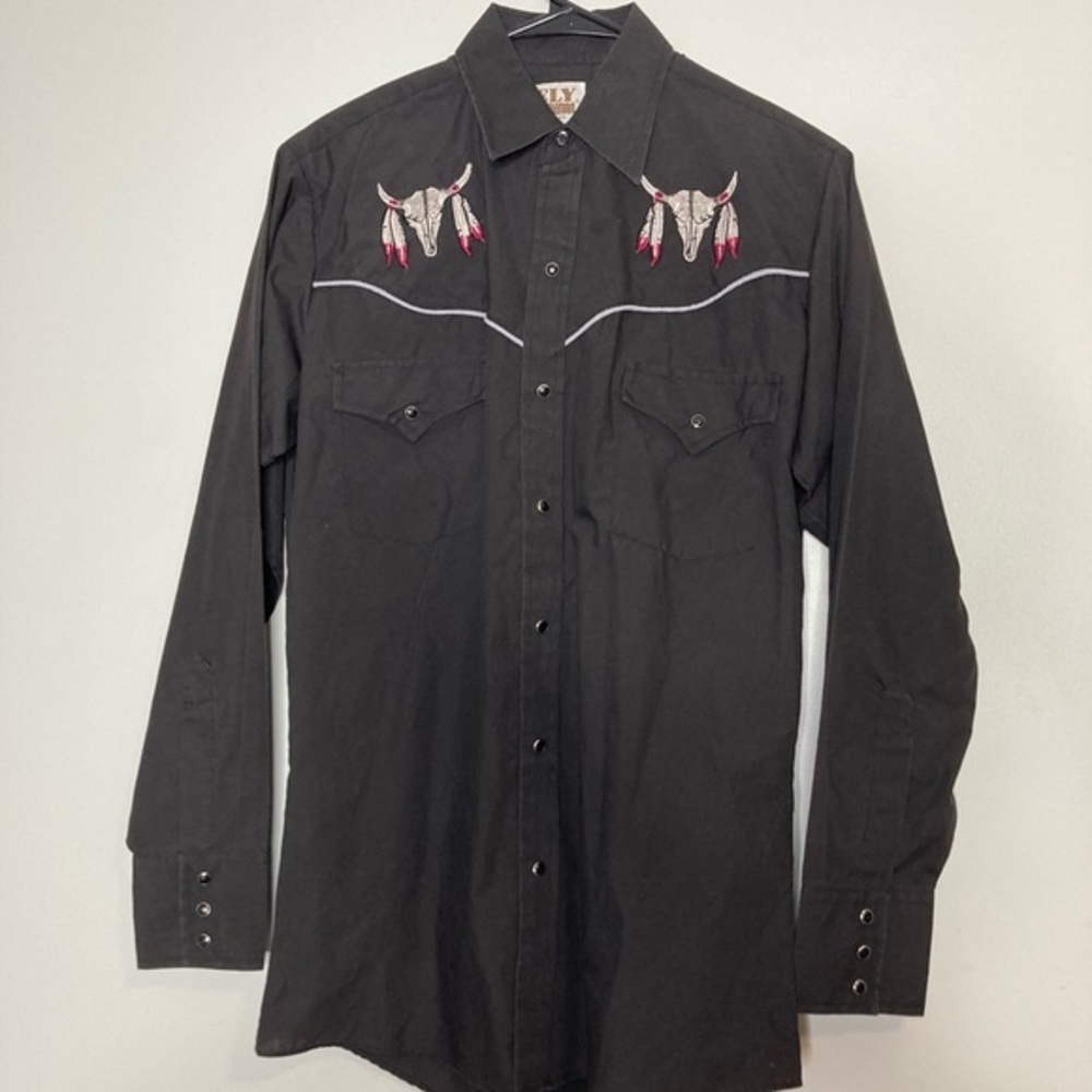 ELY CATTLEMAN Long Sleeve Western Shirt Size Small